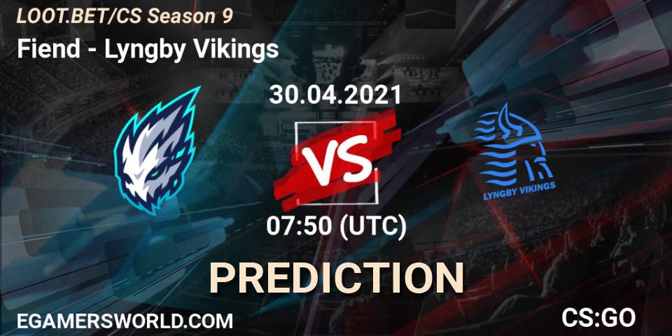 Pronósticos Fiend - Lyngby Vikings. 30.04.2021 at 07:50. LOOT.BET/CS Season 9 - Counter-Strike (CS2)
