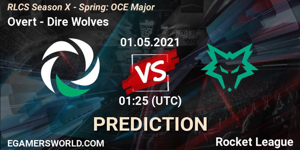 Pronósticos Overt - Dire Wolves. 01.05.2021 at 01:25. RLCS Season X - Spring: OCE Major - Rocket League