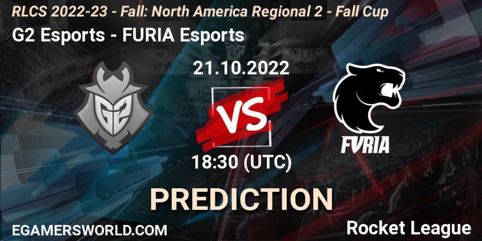 Pronósticos G2 Esports - FURIA Esports. 21.10.2022 at 18:30. RLCS 2022-23 - Fall: North America Regional 2 - Fall Cup - Rocket League