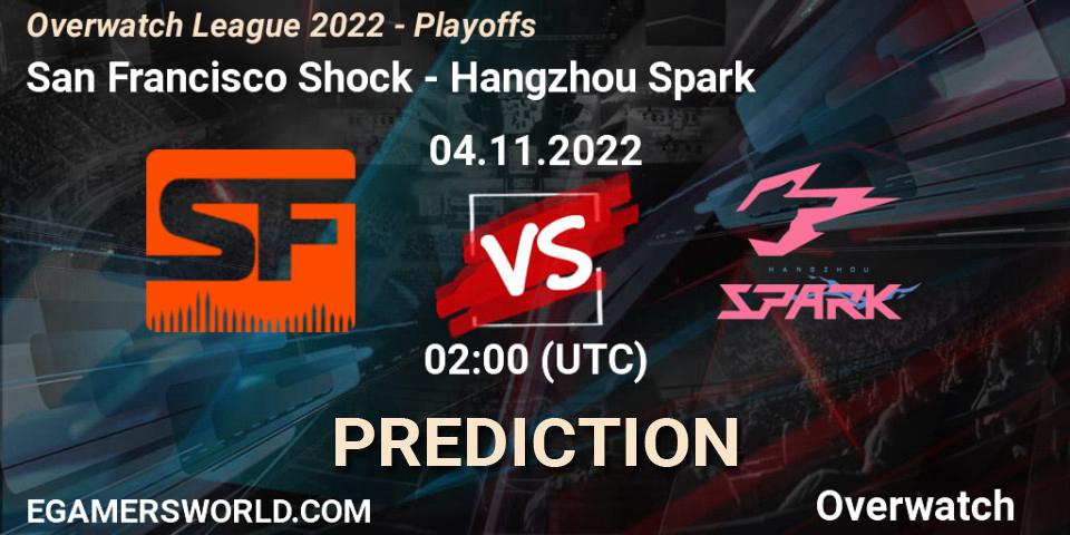 Pronósticos San Francisco Shock - Hangzhou Spark. 04.11.22. Overwatch League 2022 - Playoffs - Overwatch