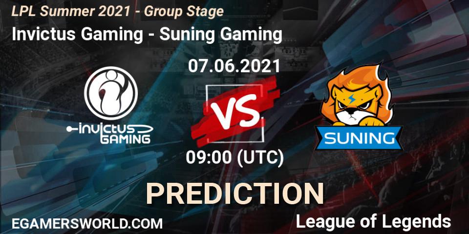 Pronósticos Invictus Gaming - Suning Gaming. 07.06.21. LPL Summer 2021 - Group Stage - LoL