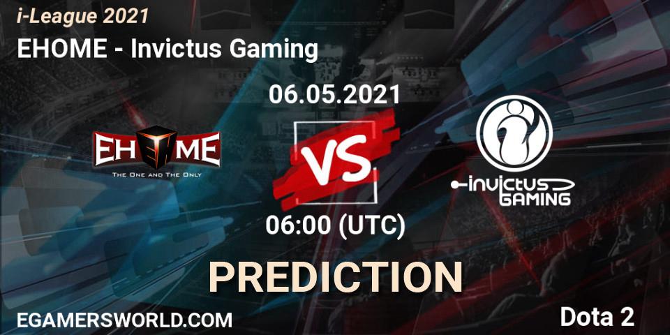 Pronósticos EHOME - Invictus Gaming. 06.05.21. i-League 2021 Season 1 - Dota 2