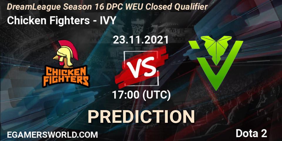 Pronósticos Chicken Fighters - IVY. 23.11.2021 at 17:00. DPC 2022 Season 1: Euro - Closed Qualifier (DreamLeague Season 16) - Dota 2