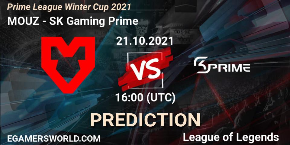 Pronósticos MOUZ - SK Gaming Prime. 21.10.2021 at 16:00. Prime League Winter Cup 2021 - LoL