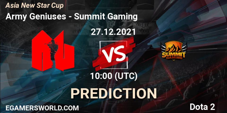 Pronósticos Army Geniuses - Forest. 27.12.2021 at 09:54. Asia New Star Cup - Dota 2