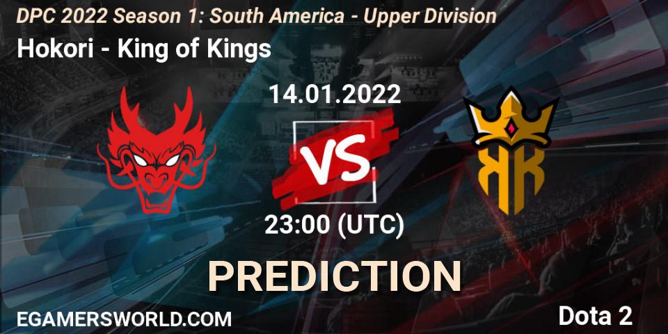 Pronósticos Hokori - King of Kings. 14.01.2022 at 23:25. DPC 2022 Season 1: South America - Upper Division - Dota 2