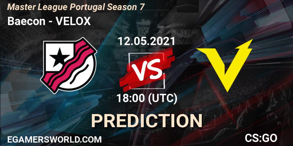 Pronósticos Baecon - VELOX. 12.05.21. Master League Portugal Season 7 - CS2 (CS:GO)