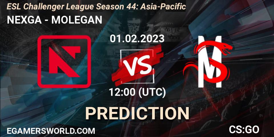 Pronósticos NEXGA - MOLEGAN. 01.02.23. ESL Challenger League Season 44: Asia-Pacific - CS2 (CS:GO)
