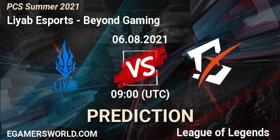 Pronósticos Liyab Esports - Beyond Gaming. 06.08.2021 at 09:00. PCS Summer 2021 - LoL