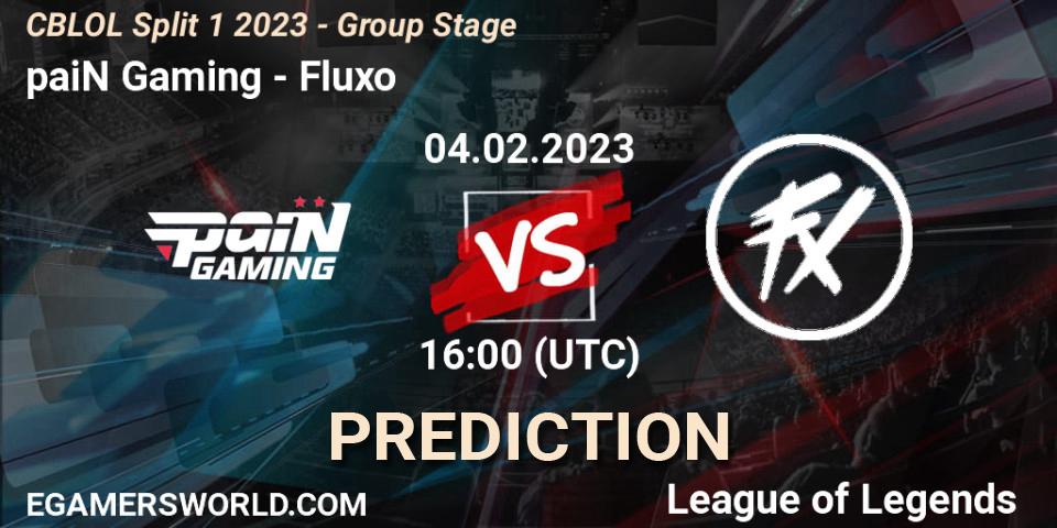 Pronósticos paiN Gaming - Fluxo. 04.02.23. CBLOL Split 1 2023 - Group Stage - LoL