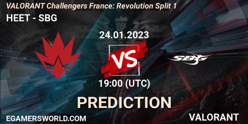 Pronósticos HEET - SBG. 24.01.2023 at 19:10. VALORANT Challengers 2023 France: Revolution Split 1 - VALORANT