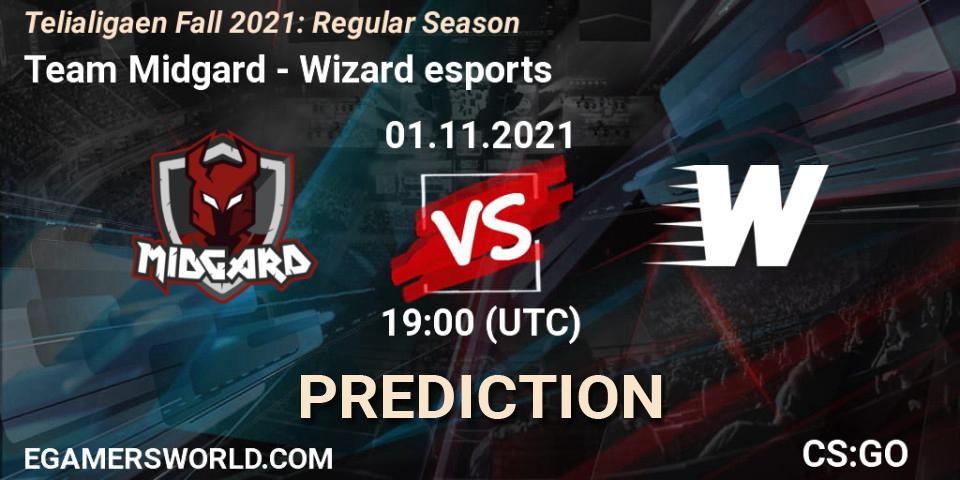 Pronósticos Team Midgard - Wizard esports. 01.11.2021 at 19:00. Telialigaen Fall 2021: Regular Season - Counter-Strike (CS2)