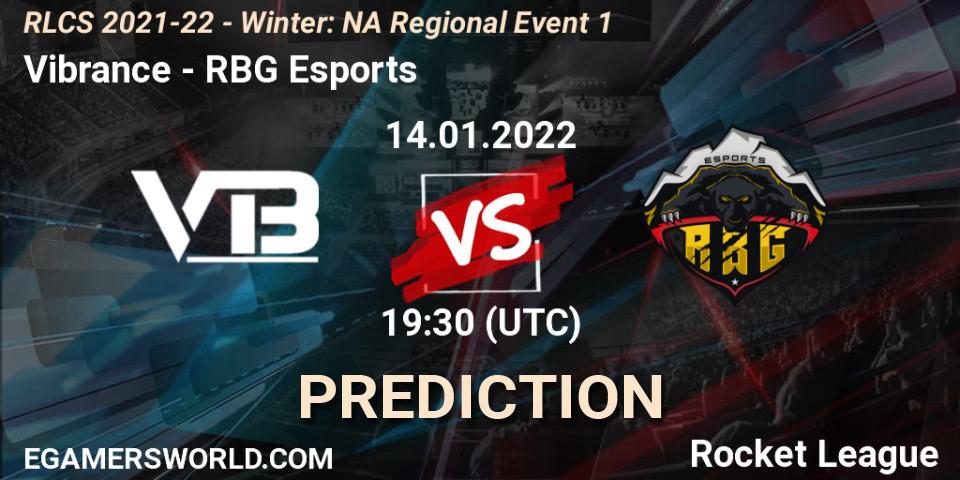 Pronósticos Vibrance - RBG Esports. 14.01.22. RLCS 2021-22 - Winter: NA Regional Event 1 - Rocket League