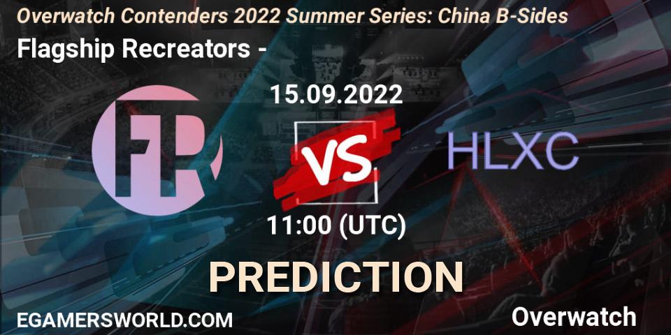 Pronósticos Flagship Recreators - 荷兰小车. 15.09.22. Overwatch Contenders 2022 Summer Series: China B-Sides - Overwatch