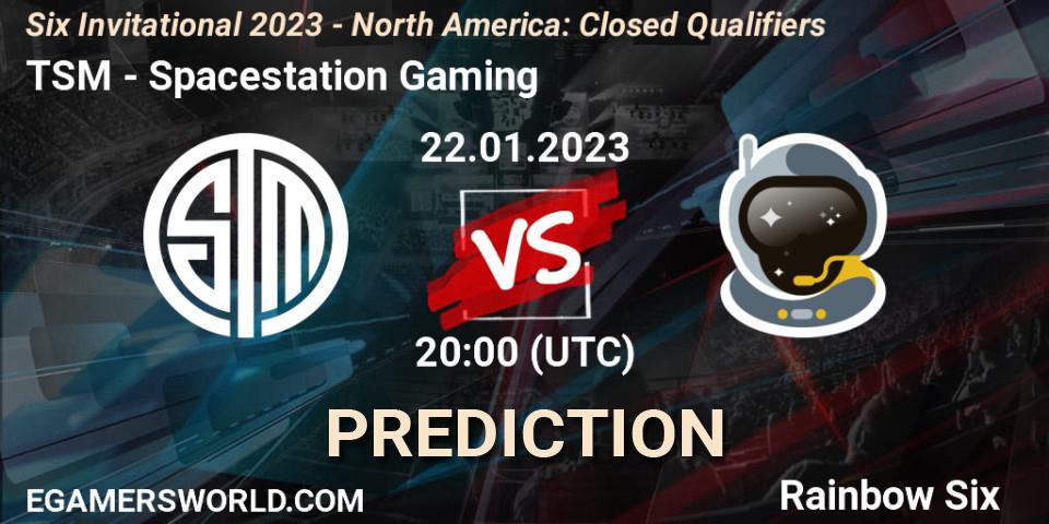 Pronósticos TSM - Spacestation Gaming. 22.01.23. Six Invitational 2023 - North America: Closed Qualifiers - Rainbow Six