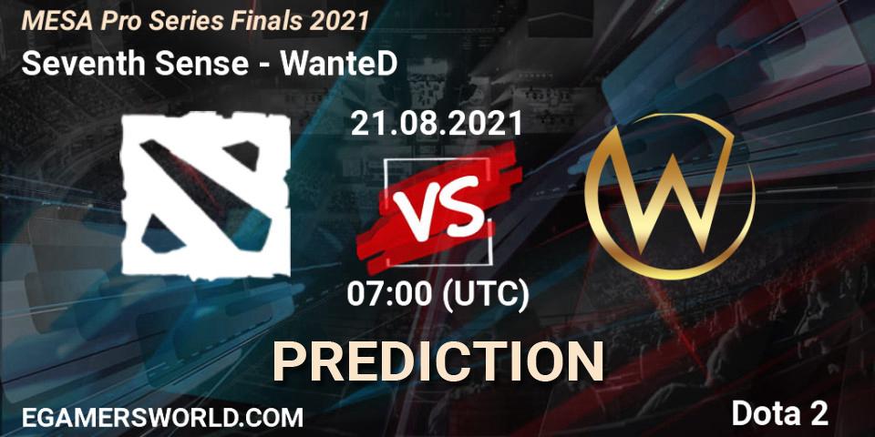 Pronósticos Seventh Sense - WanteD. 21.08.21. MESA Pro Series Finals 2021 - Dota 2