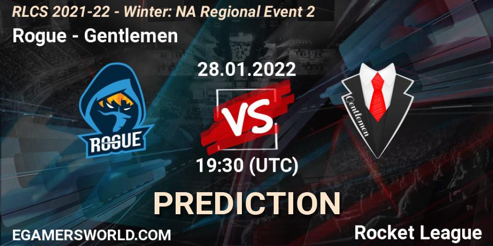 Pronósticos Rogue - Gentlemen. 28.01.22. RLCS 2021-22 - Winter: NA Regional Event 2 - Rocket League