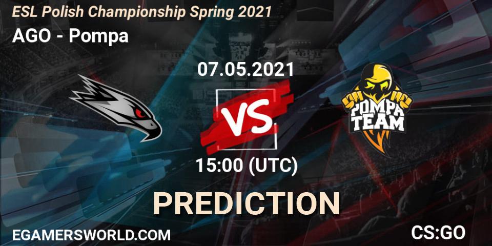 Pronósticos AGO - Pompa. 07.05.21. ESL Mistrzostwa Polski: Spring 2021 - CS2 (CS:GO)