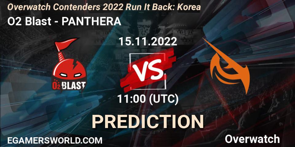 Pronósticos O2 Blast - PANTHERA. 15.11.2022 at 11:15. Overwatch Contenders 2022 Run It Back: Korea - Overwatch