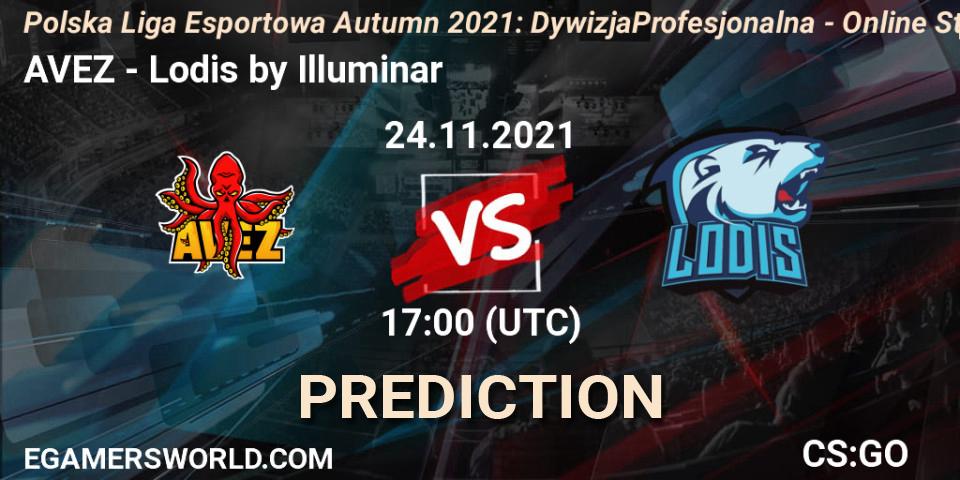 Pronósticos AVEZ - Lodis by Illuminar. 24.11.2021 at 17:00. Polska Liga Esportowa Autumn 2021: Dywizja Profesjonalna - Online Stage - Counter-Strike (CS2)