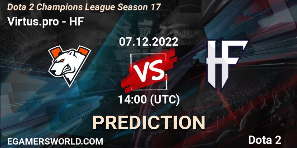Pronósticos Virtus.pro - HF. 07.12.22. Dota 2 Champions League Season 17 - Dota 2