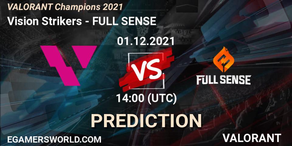 Pronósticos Vision Strikers - FULL SENSE. 01.12.21. VALORANT Champions 2021 - VALORANT