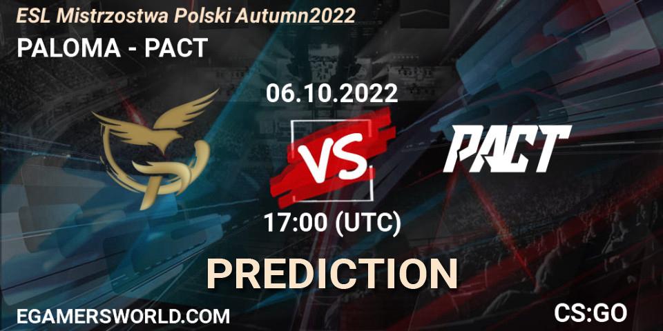 Pronósticos PALOMA - Thunder Awaken. 06.10.22. ESL Mistrzostwa Polski Autumn 2022 - CS2 (CS:GO)