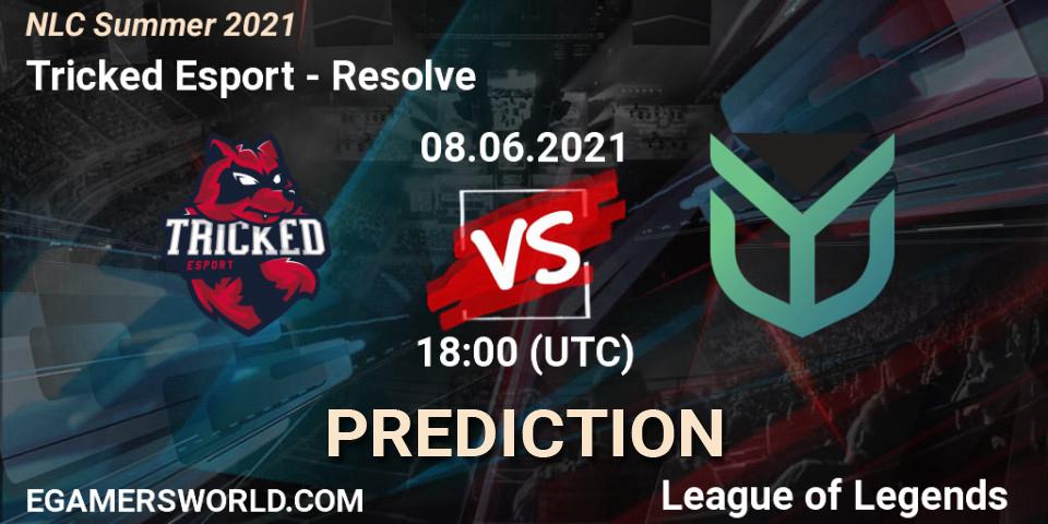Pronósticos Tricked Esport - Resolve. 08.06.2021 at 18:00. NLC Summer 2021 - LoL