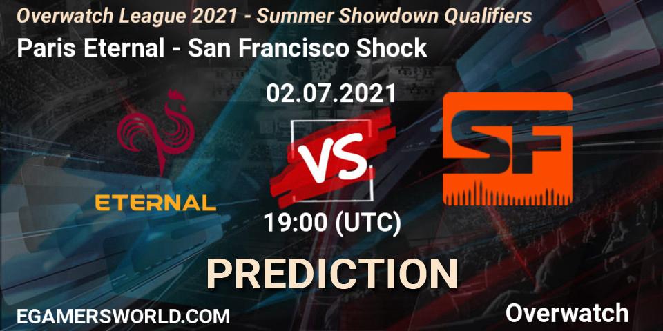Pronósticos Paris Eternal - San Francisco Shock. 02.07.2021 at 19:00. Overwatch League 2021 - Summer Showdown Qualifiers - Overwatch