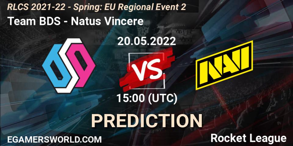 Pronósticos Team BDS - Natus Vincere. 20.05.22. RLCS 2021-22 - Spring: EU Regional Event 2 - Rocket League