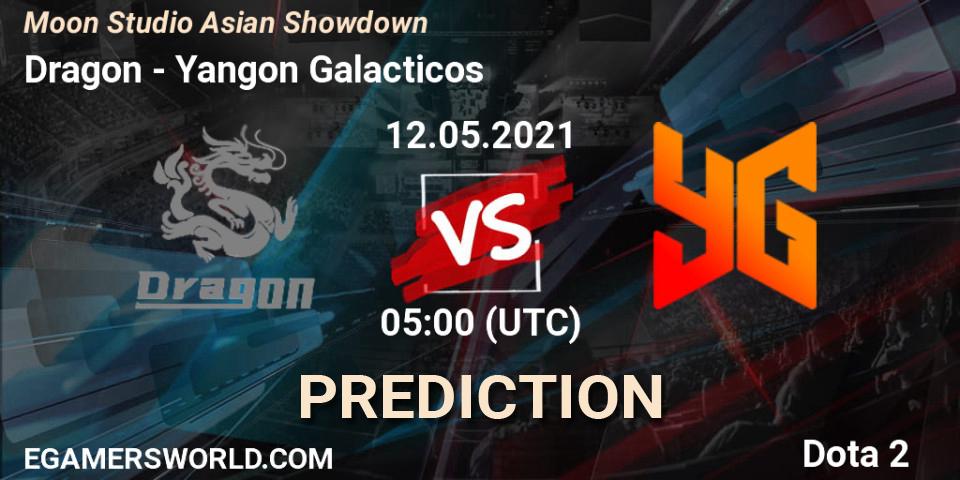 Pronósticos Dragon - Yangon Galacticos. 12.05.2021 at 05:15. Moon Studio Asian Showdown - Dota 2