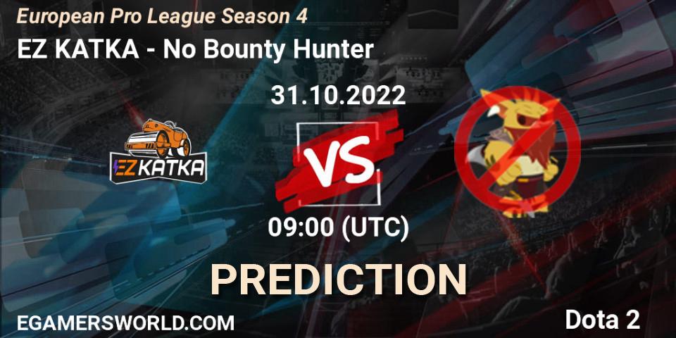 Pronósticos EZ KATKA - No Bounty Hunter. 10.11.2022 at 16:00. European Pro League Season 4 - Dota 2