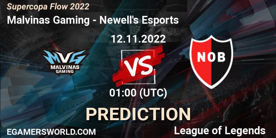 Pronósticos Malvinas Gaming - Newell's Esports. 12.11.2022 at 01:00. Supercopa Flow 2022 - LoL