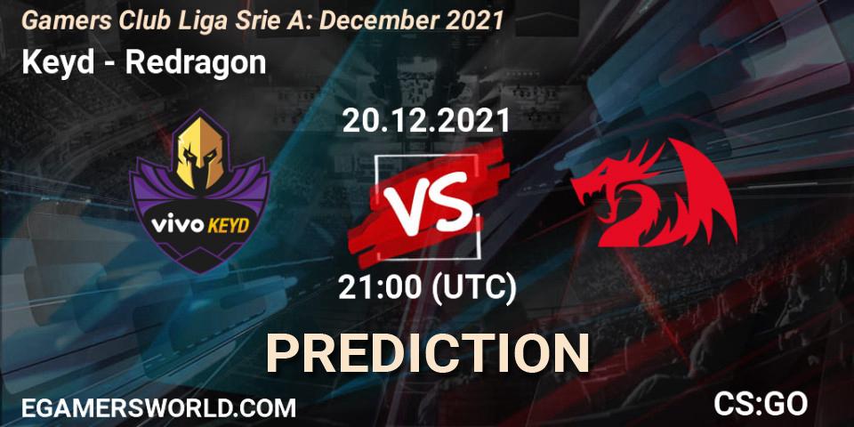 Pronósticos Keyd - Redragon. 20.12.21. Gamers Club Liga Série A: December 2021 - CS2 (CS:GO)