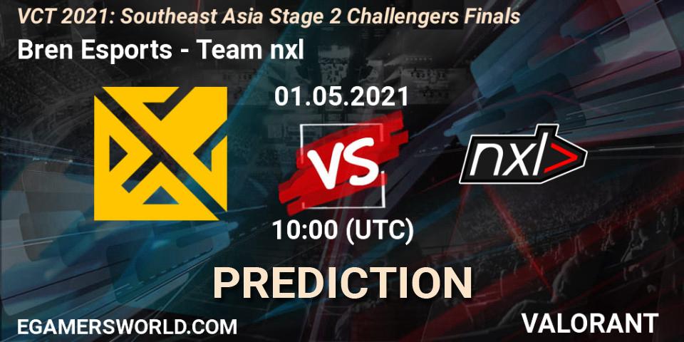 Pronósticos Bren Esports - Team nxl. 01.05.2021 at 10:00. VCT 2021: Southeast Asia Stage 2 Challengers Finals - VALORANT