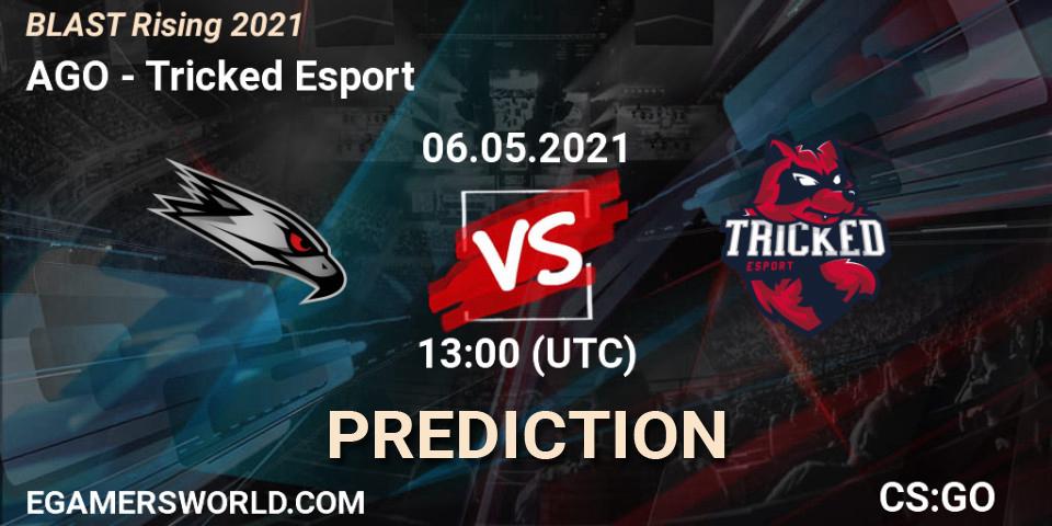 Pronósticos AGO - Tricked Esport. 06.05.2021 at 13:00. BLAST Rising 2021 - Counter-Strike (CS2)