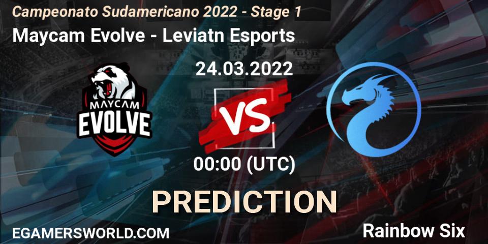 Pronósticos Maycam Evolve - Leviatán Esports. 24.03.2022 at 02:00. Campeonato Sudamericano 2022 - Stage 1 - Rainbow Six