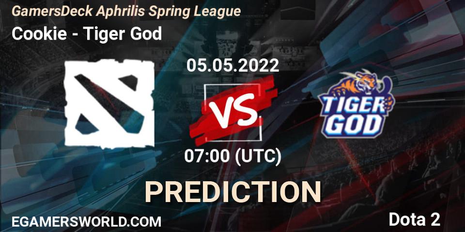 Pronósticos Cookie - Tiger God. 05.05.22. GamersDeck Aphrilis Spring League - Dota 2