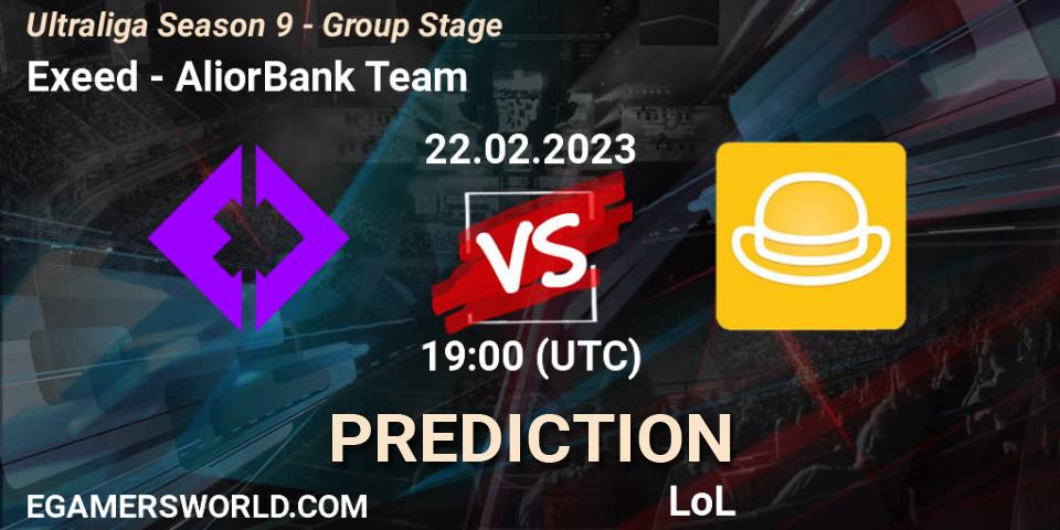 Pronósticos Exeed - AliorBank Team. 27.02.2023 at 19:15. Ultraliga Season 9 - Group Stage - LoL