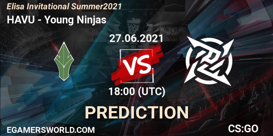 Pronósticos HAVU - Young Ninjas. 27.06.21. Elisa Invitational Summer 2021 - CS2 (CS:GO)