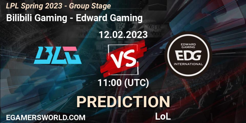 Pronósticos Bilibili Gaming - Edward Gaming. 12.02.23. LPL Spring 2023 - Group Stage - LoL