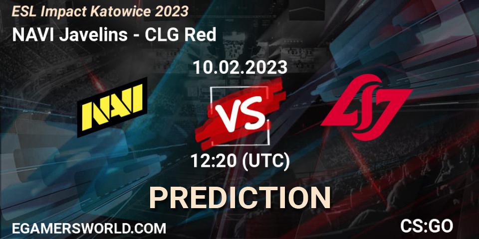 Pronósticos NAVI Javelins - CLG Red. 10.02.23. ESL Impact Katowice 2023 - CS2 (CS:GO)