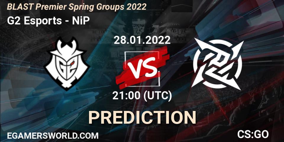Pronósticos G2 Esports - NiP. 28.01.22. BLAST Premier Spring Groups 2022 - CS2 (CS:GO)