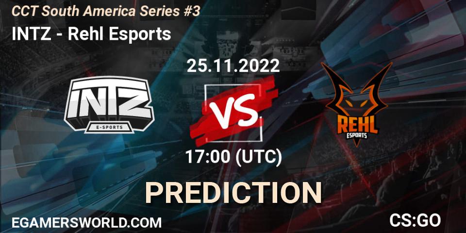 Pronósticos INTZ - Rehl Esports. 25.11.22. CCT South America Series #3 - CS2 (CS:GO)