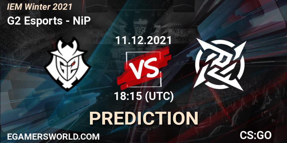 Pronósticos G2 Esports - NiP. 11.12.2021 at 18:20. IEM Winter 2021 - Counter-Strike (CS2)