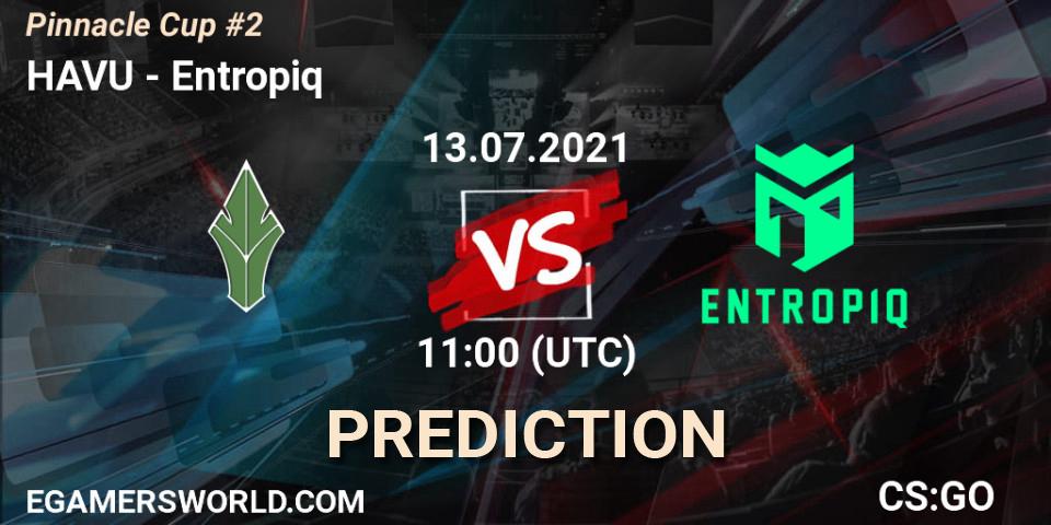 Pronósticos HAVU - Entropiq. 13.07.2021 at 11:00. Pinnacle Cup #2 - Counter-Strike (CS2)