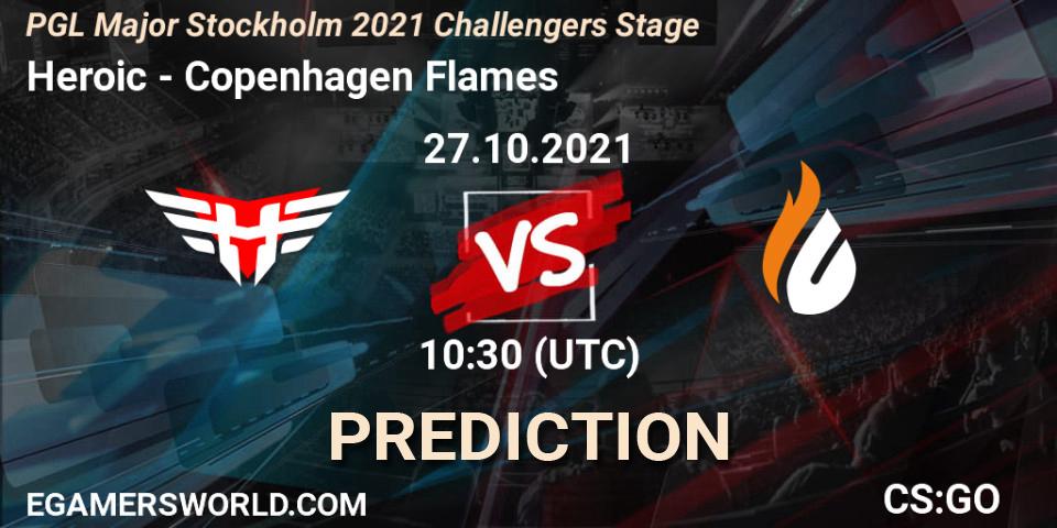 Pronósticos Heroic - Copenhagen Flames. 27.10.2021 at 10:45. PGL Major Stockholm 2021 Challengers Stage - Counter-Strike (CS2)
