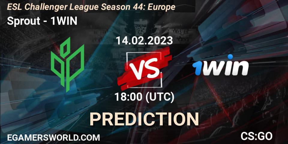 Pronósticos Sprout - 1WIN. 12.02.23. ESL Challenger League Season 44: Europe - CS2 (CS:GO)