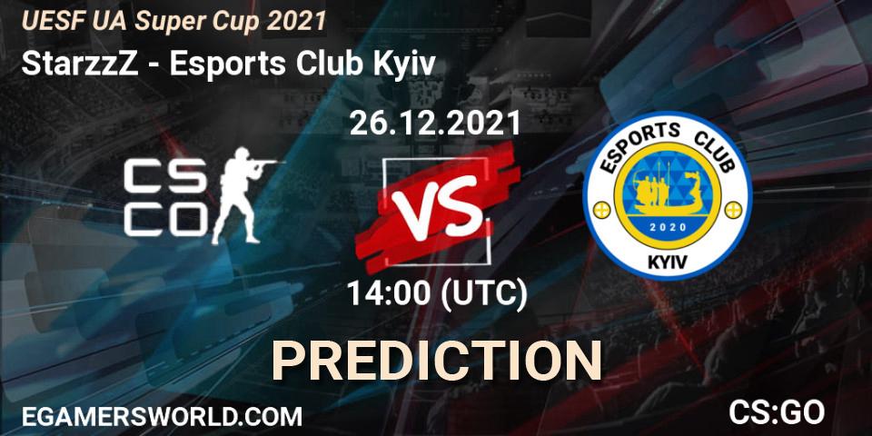 Pronósticos StarzzZ - Esports Club Kyiv. 26.12.2021 at 14:00. UESF Ukrainian Super Cup 2021 - Counter-Strike (CS2)