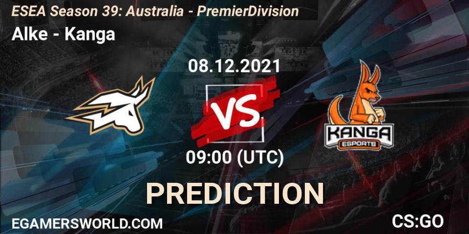 Pronósticos Alke - Kanga. 08.12.21. ESEA Season 39: Australia - Premier Division - CS2 (CS:GO)